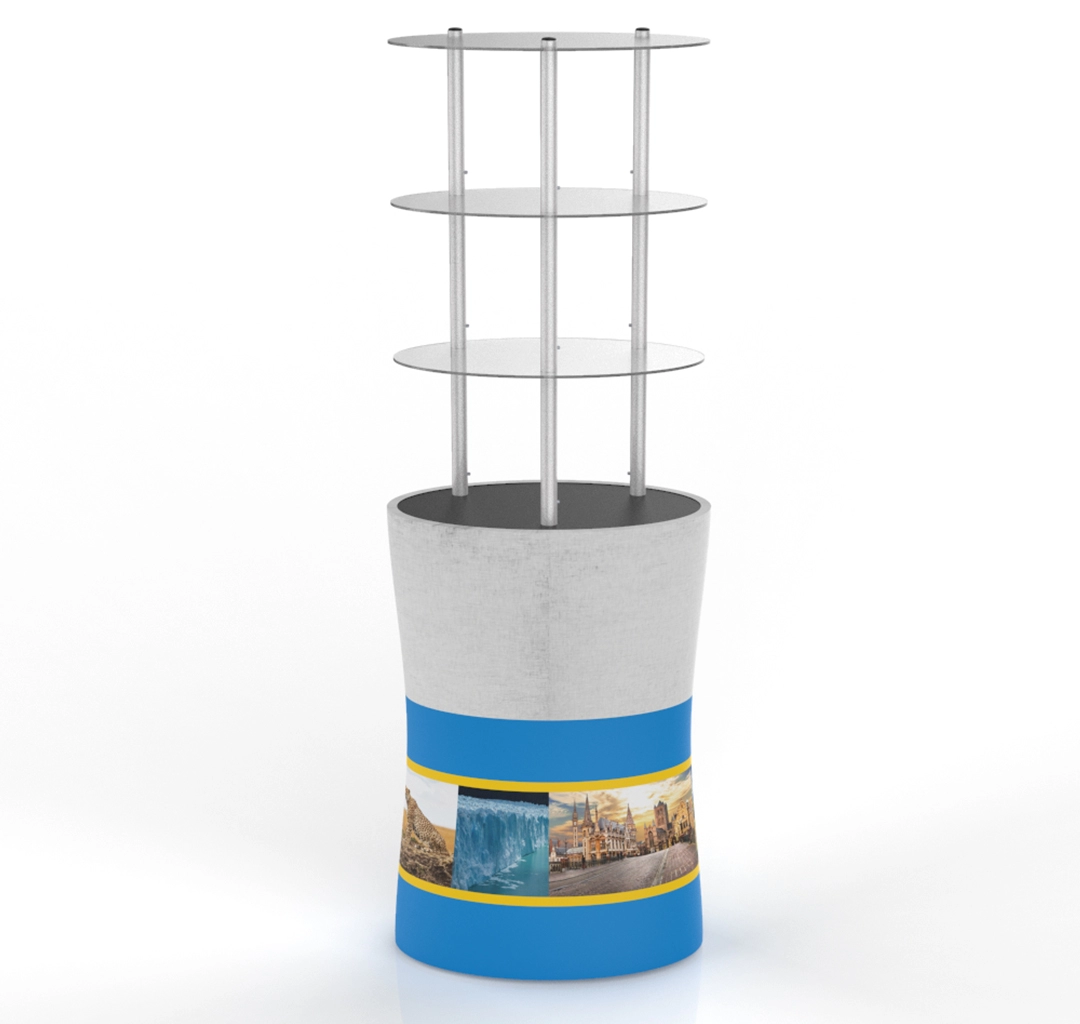 Oval Display Tower Counter